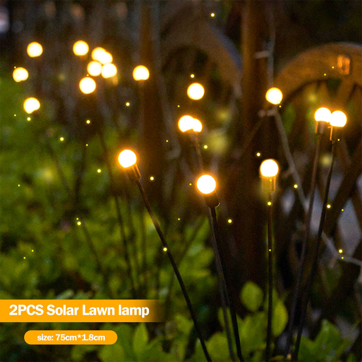 ♥Original Product + Free Shipping♥ LED Light Outdoor Solar firefly lamp Waterproof Garden Home Camping Exterior Decoration Motion Sensor floor lamp Solar Garden Lights Swaying Crystal Ball Light By Wi