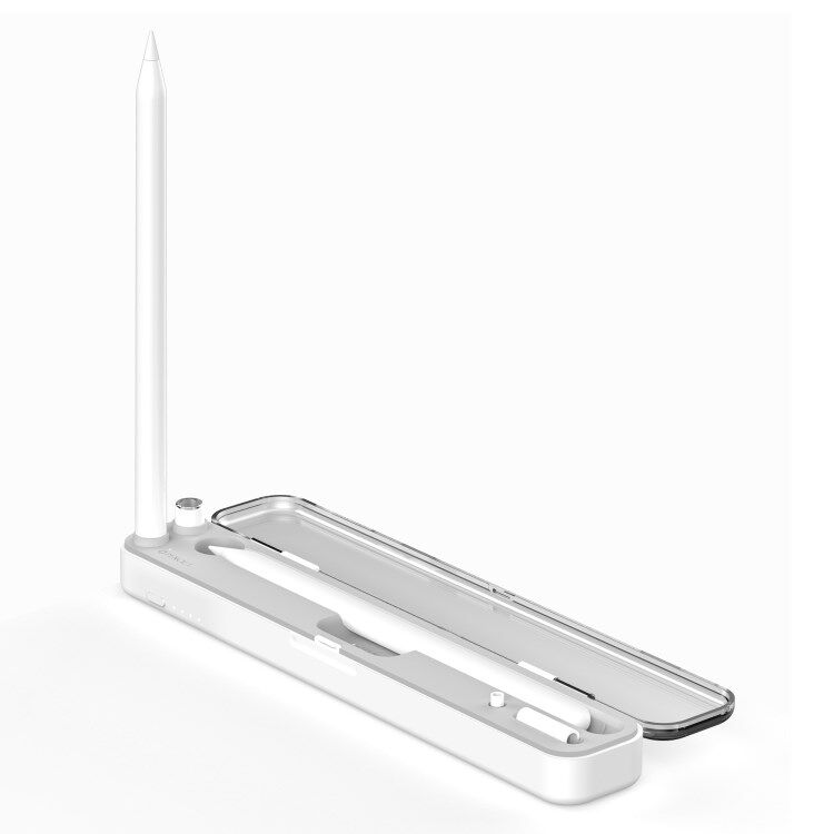 LEMONDA 2-in-1 Portable Wireless Charger for Apple Pencil (2nd Generation) / (1st Generation) Wireless / Wired Charging Box Built-In Battery