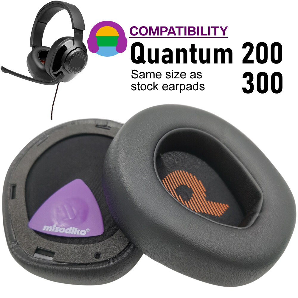 misodiko Ear Cushions Pads Earpads Replacement for JBL Quantum 300, Quantum 200 Over-Ear Gaming Headset